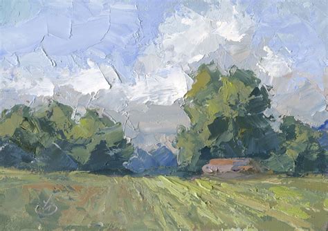 Palette Knife Painters, International: LANDSCAPE PALETTE KNIFE PAINTING BY TOM BROWN