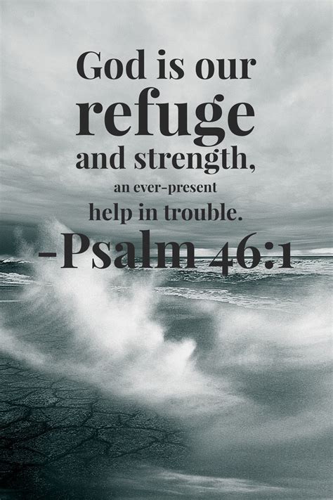 Psalm 46:1 | Biblical quotes, Scripture quotes, Scripture verses