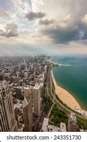 Chicago Skyline Lake Michigan Above Stock Photo 243351730 | Shutterstock