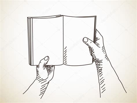 Hand Holding Book Drawing at GetDrawings | Free download