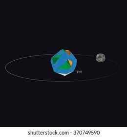 Earth Moon Art Stock Vector (Royalty Free) 370749590 | Shutterstock