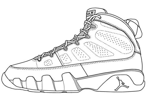 Basketball Shoes Coloring Pages - GetColoringPages.com