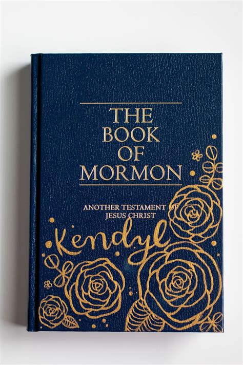 Customized Handpainted Book of Mormon - Etsy | Book of mormon, Painted books, Mormon