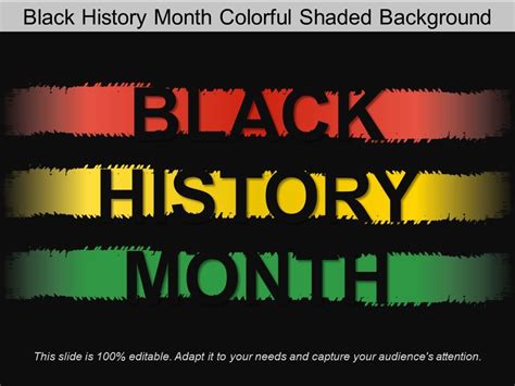 Black History Month Colorful Shaded Background | Presentation Graphics | Presentation PowerPoint ...