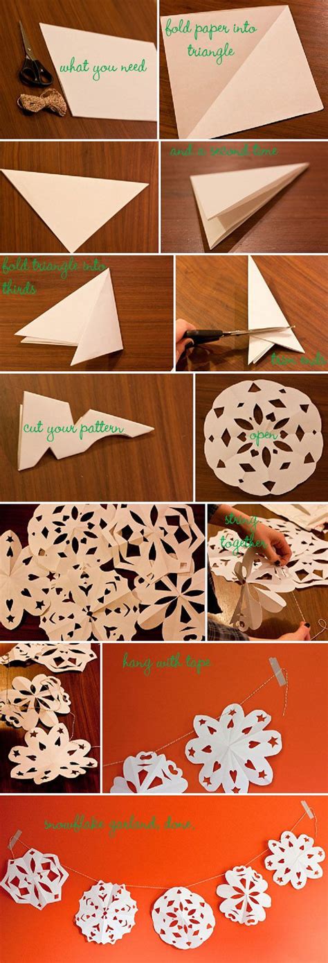 Making a Paper Snowflake Garland, Sunday Ramble & Sneak Peek | Whimsical Wonderland Weddings ...