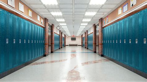 School Hallway Background Images