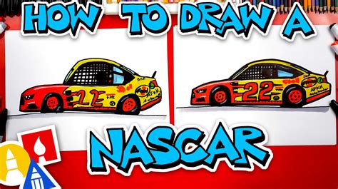 How To Draw A Nascar Race Car - Art For Kids Hub