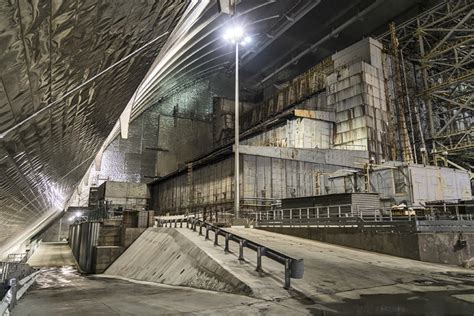 Chernobyl Nuclear Reactor №4 Today. Inside the largest movable structure made by humans. Photo ...