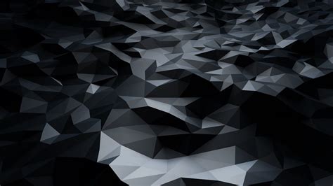 Download Abstract Black Low Poly HD wallpaper for 1600 x 900 - HDwallpapers.net