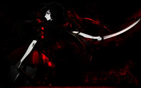 black hair blood-c kisaragi saya red eyes sword tagme weapon | konachan.com - Konachan.com Anime ...