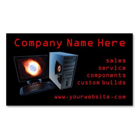 Computer store business cards | Zazzle | Computer store, Custom business cards, Customizable ...