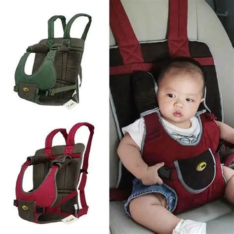 Green A168 Soft Suede Baby Car Safety Seat Portable Infant Child Safety Car Seats Cover Baby ...