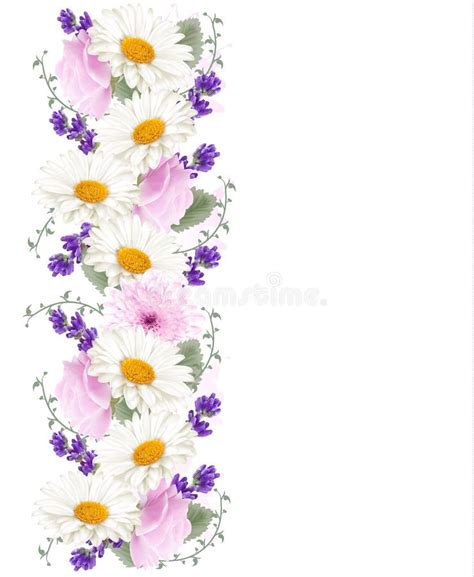 Pretty Vertical Flower Banner. Stock Vector - Illustration of graphic, plant: 55903668