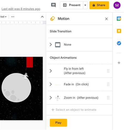 Google Slides: Adding Transitions and Animations