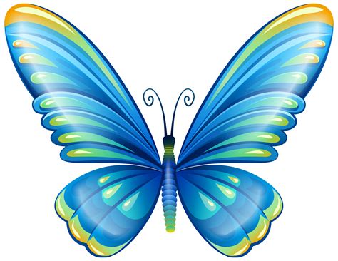 Blue Butterfly Png Clip Art Image Butterfly Png Transparent Png | Images and Photos finder