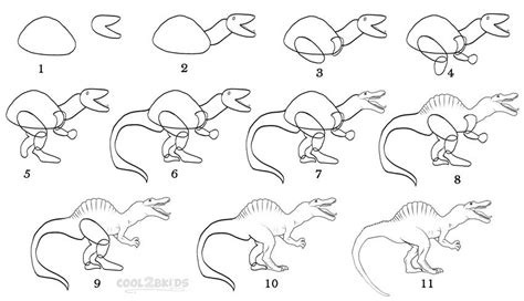 Drawing a dinosaur | Dinosaur drawing, Drawing tutorial, Drawings