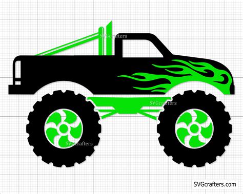 Truck SVG PNG Monster Truck Svg Truck Clipart Truck DXF - Etsy