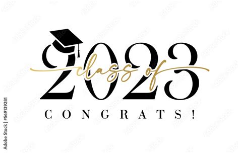 Class of 2023 with graduation cap. Congrats Graduation calligraphy lettering, You did it ...