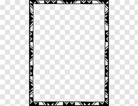 Borders And Frames Islamic Design Picture Clip Art - Line - Border Black White Tribal ...