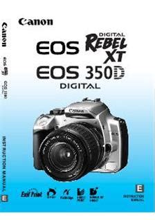 Canon EOS 350D Printed Manual