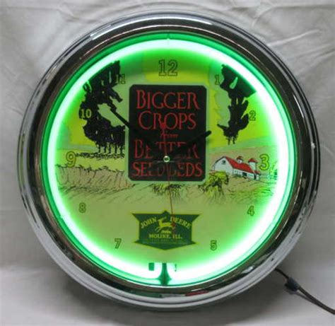 Neon Clock John Deere NIB