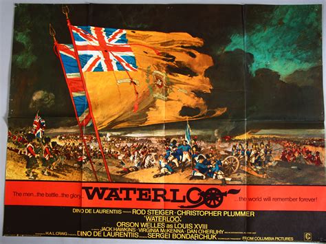 "Waterloo" 1970, original British Quad film poster (30 x 40 inch) (first release) Stars Rod Steig