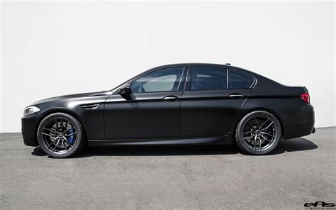 Matte Black BMW F10 M5 Gets Vorsteiner Flow Forged Wheels