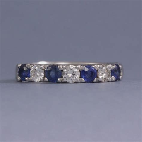 Sapphire & Diamond Eternity Ring - Abana Jewellers