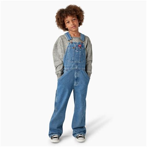 Kids Denim Bib Overalls, 4-20 | Kids | Dickies