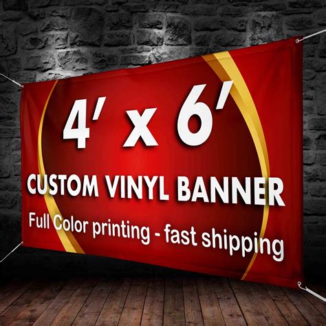 4x6' Custom Banners Vinyl Banner printing 13oz full | Etsy