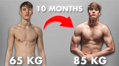 10 Month Body Transformation from Skinny to Less Skinny - YouTube