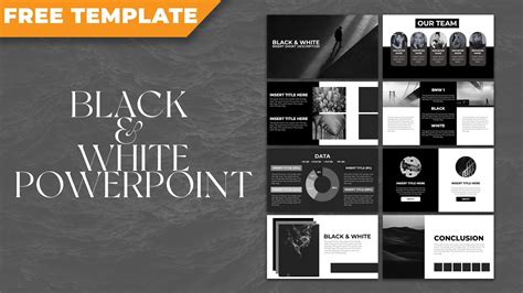 How to Make Black and White Themed PowerPoint [ FREE TEMPLATE ] - YouTube