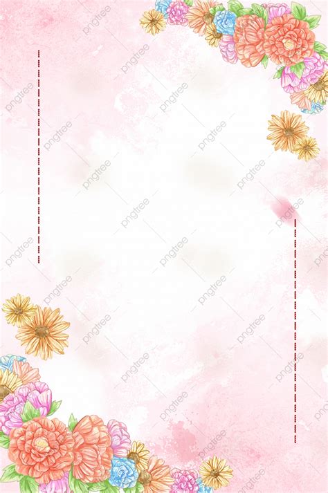 Vector Pink Beautiful Flower Valentine S Day Wedding Background Material Wallpaper Image For ...