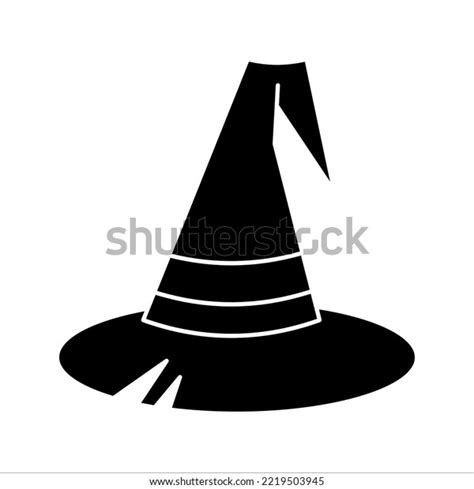 Black Silhouette Halloween Witch Hat Vector Stock Vector (Royalty Free) 2219503945 | Shutterstock