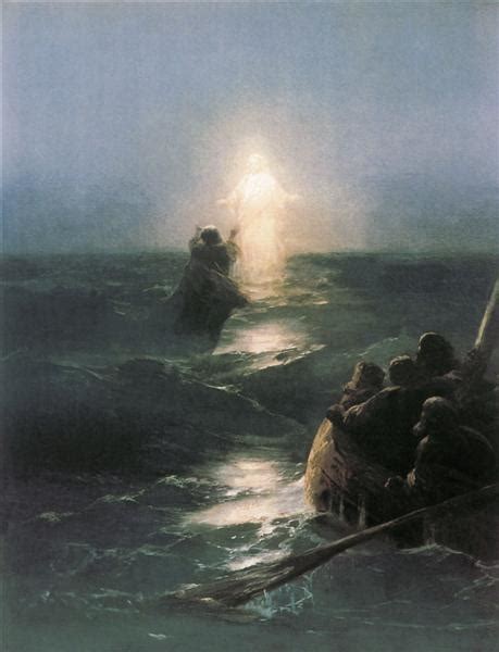 Jesus walks on water, 1888 - Ivan Aivazovsky - WikiArt.org