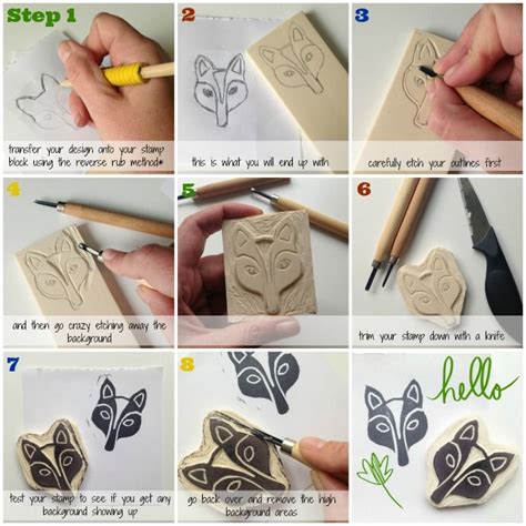 Life Love and Hiccups | Stamp crafts, Handmade stamps, Hand carved stamps