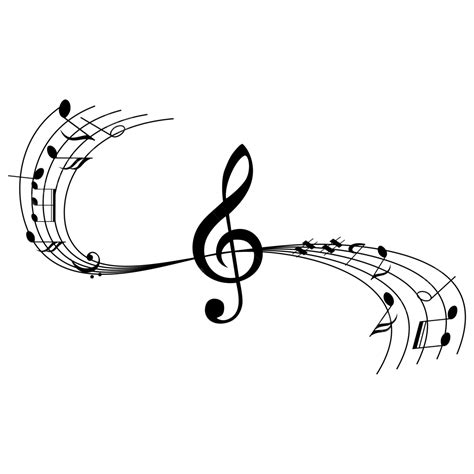 Music Note Vector Hd PNG Images, Wave Music Note Silhouette, Wave Drawing, Note Drawing ...