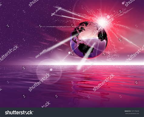 Fantasy Art Planet Earth 3d Rendered Stock Illustration 137179220 | Shutterstock