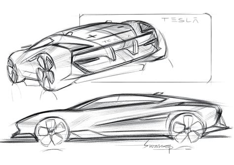 Tesla Drawing : Tesla Cybertruck Redesign April Fools' Joke Is Taken Seriously | Dekorisori