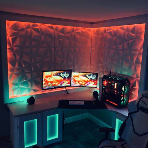 Gaming Setup Wall Panels