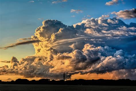 cumulonimbus, Clouds, Storm, Winter, Rain, Clouds, Sunset, Tornadoes, Gray, Earth, Water, Wind ...