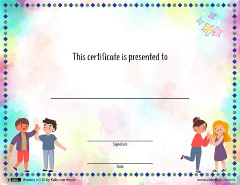 Custom Award Certificate Template | Free Printable Papercraft Templates