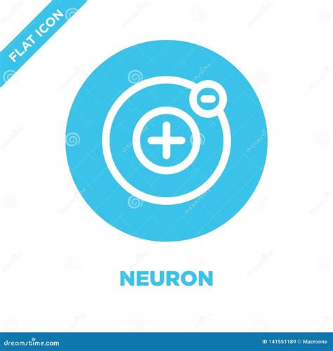 Neuron Icon Vector. Thin Line Neuron Outline Icon Vector Illustration Stock Vector ...