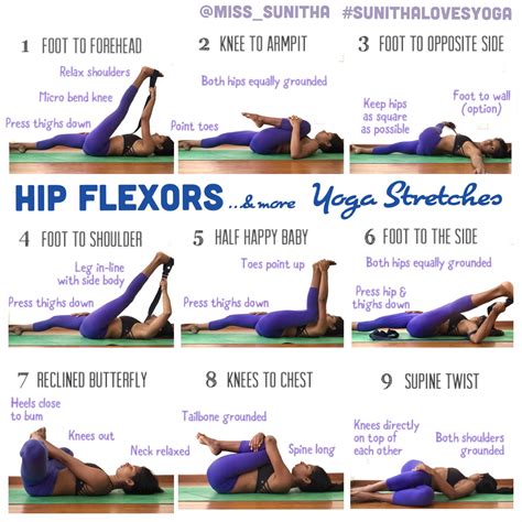 Yoga sequence to stretch those hip flexors & hamstrings. @miss_sunitha #sunithalovesyoga | Yoga ...