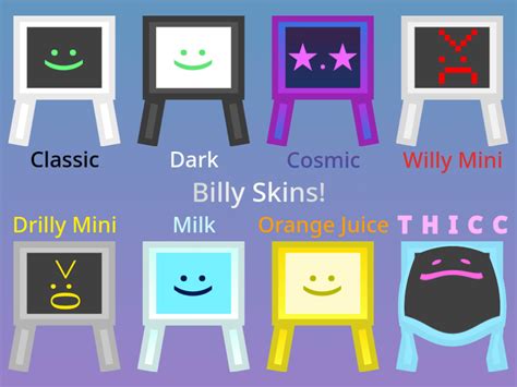 Billy Skin ideas! Might make more sometime. : r/DaniDev