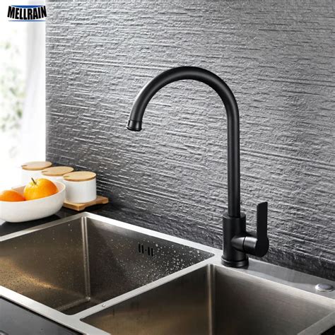 Black Kitchen Sink Faucets