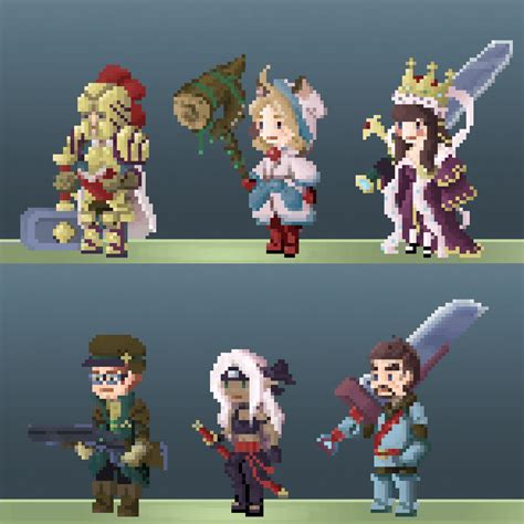 ArtStation - Pixel RPG Characters