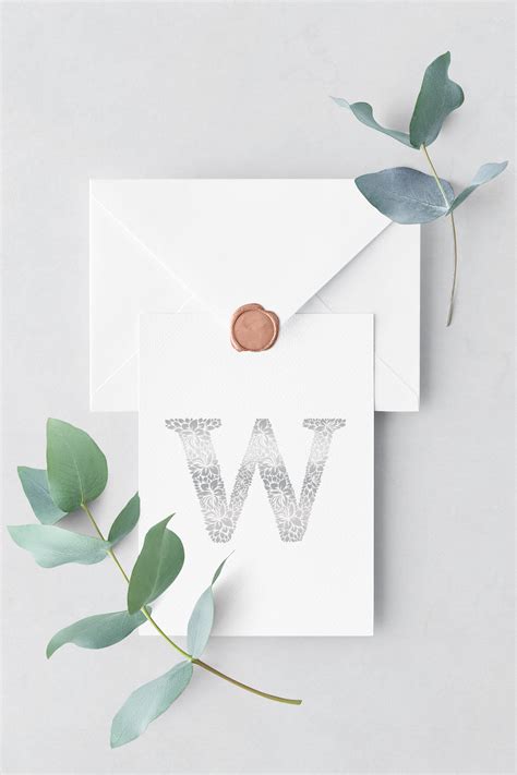 Letter W - Floral Logo Template on Behance