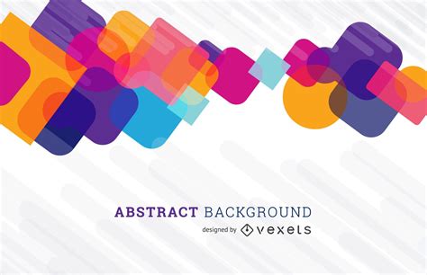 Abstract Background With Colorful Shapes Design Vector Download