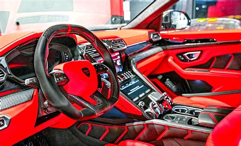 Lamborghini Urus Interior Red | Cabinets Matttroy